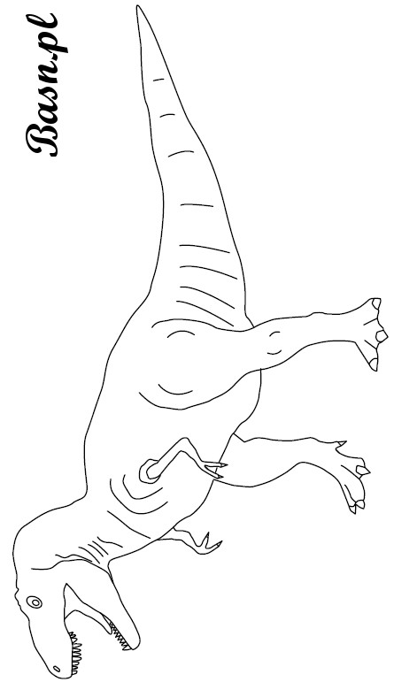 malowanka dinozaur tyranozaur