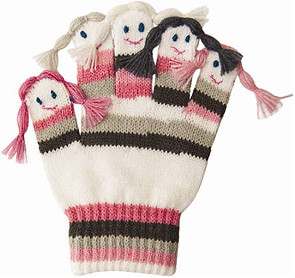 jesienne rękawiczki dla dzieci